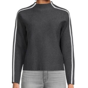Saks Fifth Avenue High Neck Sweater | Large | Grey